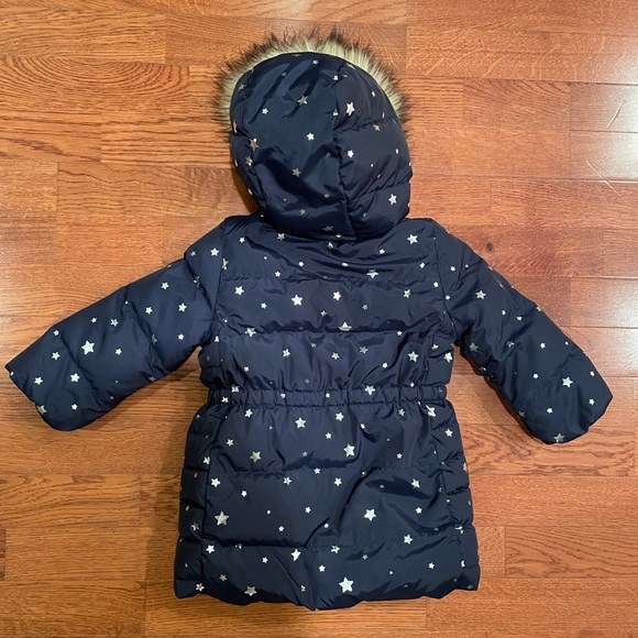 Navy puffer with silver metallic stars - Picture 4 of 7